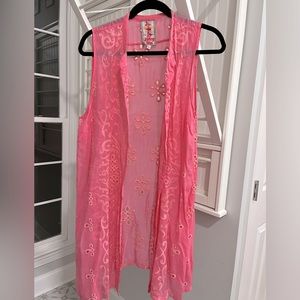 Johnny Was Pink Sleeveless Tunic